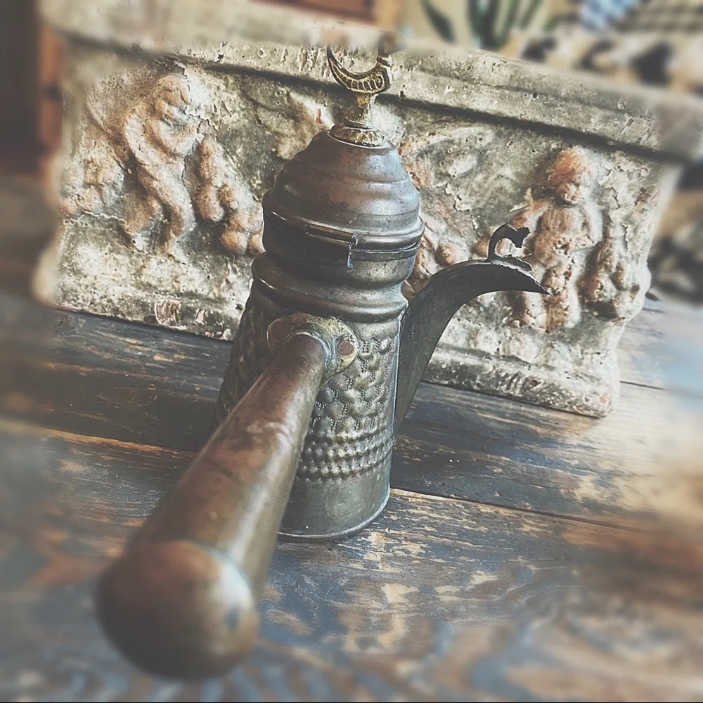 Middle Eastern Turkish Brass Coffee Pot